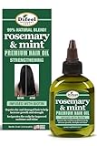 Difeel Premium Rosmarin & Minze Haaröl mit Biotin 2,5 oz. Natürliches Rosmarinöl für Haarwachstum und Biotin