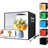 PULUZ 30cm fotobox zum fotografieren Light Box Faltbarer fotostudio lichtbox produktfotografie photobox mit weichem lichttuch & 6 PVC-hintergründen