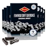 Halva Original Sweet Soft Lakritze Geschenkset 7 x 200 g - Finnische Lakritz Stücke zum Teilen, für Partys und als Snack - Vegan, ohne Zusatzstoffe, reichhaltiger Geschmack, nordische Süßigkeit
