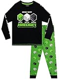 Minecraft Jungen Schlafanzug Schwarz 158