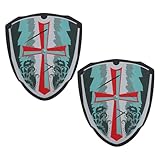 YARNOW 2 Stück Ritterschild für Leichtem Eva Buntes Spielzeugschild für Rollenspiele Halloween Piratenkostüm Sicheres Cosplay Zubehör für Fantasievolles Verkleiden