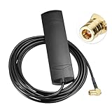 Eightwood DAB DAB+ Antenne Auto FM AM Radio Antenne Windschutzscheiben Antenne Patch Antenne 17dbi + 3M DAB Antenne SMB Anschluss Kabel für Pioneer Alpine Clarion Digital Radio FM Tuner