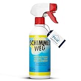 PLID® Schimmelentferner Wand [INNOVATIVER HAFTEFFEKT] - Schimmelspray für Bad, Tapete, Fugen, Wand innen und außen - Anti Schimmel Spray - Schimmelentferner Spray Schimmel Vernichter - Chlorhaltig