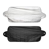 CENMOO Windschutzscheibenabdeckung für Schnee, Frostschutz für Windschutzscheibe, winddicht – Schutz für die meisten Autos, LKWs und SUVs, Schneedecke für Windschutzscheibe