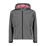 CMP - Kid G-Jacke mit fester Kapuze, Schwarz Mel.-Glanz, 164