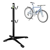 Mimoke verstellbarer Fahrradständer mit Gummihaken, robust und kratzfest. Platzsparendes Design für einfache Wartung und sicheres Parken (schwarz)