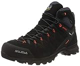 Salewa Herren MS Alp Mate Mid WP Trekking- & Wanderstiefel, Black Out/Fluo Orange, 42.5 EU