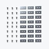 Mammotion 3 Sets Endurance Ersatzklingen für LUBA Serie Roboter-Rasenmäher, passend für LUBA 2 AWD 3000X, LUBA 2 AWD 5000X, YUKA 1000, YUKA 2000, 24 Klingen