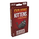 Exploding Kittens, Exploding Kittens 2-Spieler-Edition, Grundspiel, Partyspiel, Kartenspiel, 2 Spieler, Ab 7+ Jahren, 10+ Minuten, Deutsch