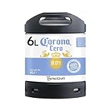 Corona Cero 0,0% Alkoholfreies Internationales Premium Lager-Bier aus Mexiko, Perfect Draft (1 x 6l) MEHRWEG Fassbier