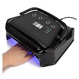 Nagellampe, 72 W LED UV Nail art Lampe Kunst Gel Aushärtung Lampe Wiederaufladbare LED Digital Display Nagellack Gel Trocknen Lampe Nagel Kunst Lampe Nagel Werkzeuge