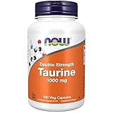 Now Foods, Taurine, Doppelte Stärke, 1.000 mg, 100 vegane Kapseln, Laborgeprüft, Aminosäure, Glutenfrei, Sojafrei, Vegetarisch