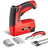 SHALL 4V Akku-Nagler-/Tacker-Set (2-in-1), Akku-Dekorationstacker mit 2500 Klammern, 2-in-1-Elektrotacker