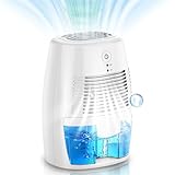 Electric Dehumidifier, 1300 ml Room Dehumidifier Under 35 dB，Small Energy-Saving, Portable, Ultra Quiet, Room for Bedroom, Bathroom, Home