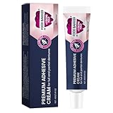 Sicherer Prothesenkleber,Prothesenkleber,40g Prothesencreme für Zahnersatz - Haftcreme für Träger von Voll- und Teilprothesen, zum Wiedereinsetzen und Festziehen lockerer Prothesen