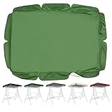 Ersatzdach Hollywoodschaukel,210D Oxford-Stoff Sonnendach Dachplane Wasserabweisend und UV-Schutz Hollywood Swing Replacement Cover(Nur Obere Abdeckung)(Size:77x49x6inch/195x125x15cm,Color:grün)