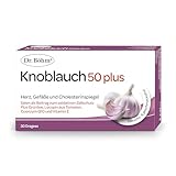 Dr. Böhm Knoblauch 50 plus: Für Herz, Gefäße und Cholesterinspiegel, mit Knoblauch-Extrakt, Ginseng, Coenzym Q10, Vitamin E und Selen, 30 Dragees