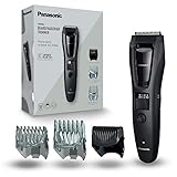 Panasonic ER-GB62-H503 Bart-, Haar- & Körperschneider für Männer, tragbarer, kabelloser, wasserdichter Trimmer, 39 Längeneinstellungen, 3 Aufsätze, kabelloser & kabelgebundener Betrieb, Mattgrau