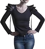Leder Wikinger Ritter Mittelalter Schulterpanzer Retro Pauldron Steampunk Punk Schulterpanzer Verstellbar Verkleidung Halloween Karneval Cosplay Kostüm Party Krieger Schulterschutz für Männer Frauen