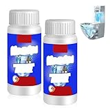 Rohrreiniger Extrem Stark, Toilettenreiniger Extrem Stark, WC Reiniger Abflussreiniger Schaum, Fette Toilet Cleaner Kloreiniger Extra Stark Reinigungsmittel für Küche und Bad (2)