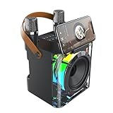 Spalivivre Karaoke Maschine, Bluetooth 5. 3 Lautsprecher, Karaoke Anlage mit 2 Mikrofonen für Party zu Hause