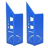 2PCs Winkel Lineal 3D Holzbearbeitung Anreißer Messwerkzeug Abschrägung Messung Leicht (Blau)