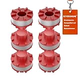 Rivershine 3405096 Ersatzfadenspule, Kompatibel mit Einhell GE-CT 36/30Li E Rasentrimmer(6 Spulen)