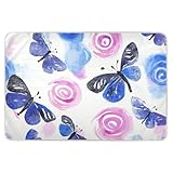 Mystery Butterflies Trainingsmatte für Kinder, weich, saugfähig, auslaufsicher, schnell trocknend, Betteinlagen für Säuglinge und Kleinkinder, 132,1 cm L x 86,4 cm B, almohadilla undurchlässig