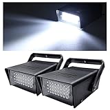 jindaaudio LED Stroboskop Licht, Disco Strobe Stroboskop Blitzer Strobo Licht Disco Blitzlicht Stroboskope für Lichttechnik Weihnachtsbeleuchtung (2er Pack)