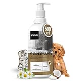 Animigo Conditioner für Hunde & Katzen - 500ml Spülung - Mit Kokosöl & Avocadoöl - Für Langhaar & Kurzhaar - Bei Juckreiz, Geruch & trockene Haut - Schonende Fellpflege für Katze & Hund - Ohne Parfüm