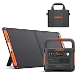 Jackery Solargenerator 1000 v2 mit 100W Solarpanel, 1070Wh LiFePO4 Tragbare Powerstation mit M Tragtasche, 1500W AC/100W USB-C Ausgang, 1 Std. Schnellladung für Outdoor, Off-Grid, RV, Notfall
