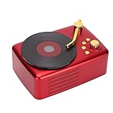 Denash Retro Wiederaufladbarer -Lautsprecher 5W Tragbarer Drahtloser Lautsprecher für Home Vintage Rot