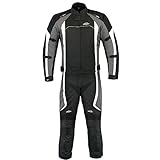 PROANTI Motorradkombi Biker Motorrad Textil Kombi wasserdichte Jacke und Hose - Größe XL