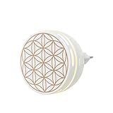 PRIMAVERA Aroma Duftstecker Easy - Raumduft Stecker für kleine Räume zuhause oder unterwegs, geräuschlos, schnell, einfach, LED-Licht, Blume des Lebens