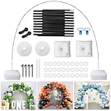 PlusFive Ballonbogen-Kit, 2.7M Verstellbarer Luftballon Bogen Wiederverwendbare Faser Luftballonbogen Gestell Set LuftballonStänder für Hochzeit, Babyparty, Geburtstags, Weihnachten Party