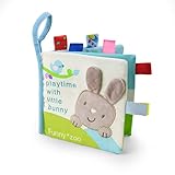 Vicloon Babybücher, Knisterbuch Baby ab 0 Monate Soft-Bilderbuch Stoffbücher Spielbuch für Babys Neugeborenes Kleinkinder Interaktives Bilderbuch Babyspielzeug Geschenke für Babys