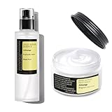 Schneckenmucin-Feuchtigkeitspflege + Gesichtsserum - Gesichtsfeuchtigkeitscreme Frauen - Schneckenschleim Essenz für Hautpflege Set - Anti Falten Gesichtscreme Serum Verbesserung der Hautelastizität