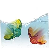 2er-Pack Stingray-Unterwassergleiter, Kleiner Stingray-Gleitschirm mit verstellbaren Flossen, Schwimmen, Tauchen, Poolspielzeug, selbstfahrende, lustige Wasserspiele für Kinder und Erwachsene (rot u