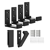 OHIYO Klappbare Kleiderhaken 6er Set aus Aluminium Wandhaken faltbar (Schwarz) für Kleidung, Taschen & Rucksäcke Einklappbare Wandhaken für Innen & Außen