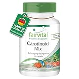 Fairvital | Carotinoid Mix - 90 Kapseln - HOCHDOSIERT - VEGAN - natürliche Carotinoide mit Anthocyanen