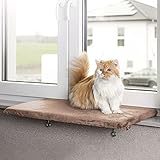 CanadianCat Company | Snuggly Place | Large | Beige | gepolsterte Liege- Aussichtsplattform | ca. 75x35 cm