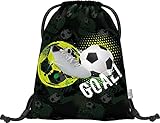 Baagl Turnbeutel für Junge, wasserdichte Schuhbeutel für Kinder, Schule und Kindergarten Sportbeutel, Sportrucksack, Gymsack (Fussball Goal)