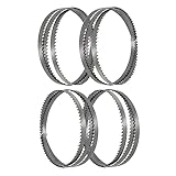 Sankuai 4 Stück Bandsägeblatt 1400 x 10 x 0.5 x 6zpz ， Bandsägeblätter Für 8”Bandsäge, Hartholz/Brennholz/Sperrholz/Ne-Metall/Kunstoff