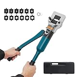 Hydraulische Kabelschuh-Crimper mit 13 Schneideisen-Sets, handbetrieben für sichere Kupfer- und Aluminium-Klemmenverbindungen