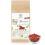 NUR BIO® Goji Beeren BIO 2 x 1 kg - ungeschwefelt, naturbelassen, sonnengetrocknet, höchste Rohkostqualität, Bio zertifiziert