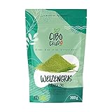 Weizengras Pulver Bio un Roh - 300g. Weizengrassaft Pulver für Grüne Smoothie Bowl. Wheatgrass Juice Powder Raw and Organic.