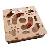 Katzen-Nagelfeile Spielzeug | Interaktives Kratzbrett – mit Glocke und Ball, Katzenkratz-Puzzle-Anreicherungsbox, für geistige Stimulation, Training, Übung, Käfig, Kiste, Wohnzimmer