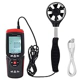 Tyenaza GT8907 Präzises digitales USB-Anemometer, Multifunktions-Windgeschwindigkeitstemperatur-Lufttester