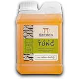 Öl Pure Tung 1L| Schutz und Pflege für Holz im Innen- und Außenbereich, auch mit Lebensmittelkontakt | wie z.B. Gartenmöbel, Arbeitsplatte, Terrasse, Küche, Schneidebretter, Teakholz, Parkett