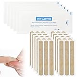 Wundnahtstreifen 30 Stück Steriler Wundverschlussstreifen Klammerpflaster Wundverschluss Streifen für Verschließen Kleiner Schnitte 12mm x 100mm